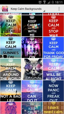 Keep Calm Backgrounds android App screenshot 1